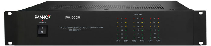 PA-900M 6 Channel IR Language Distribution Main Unit