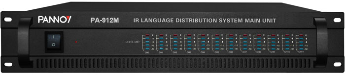 PA-912M 12 Channel IR Language Distribution Main Unit