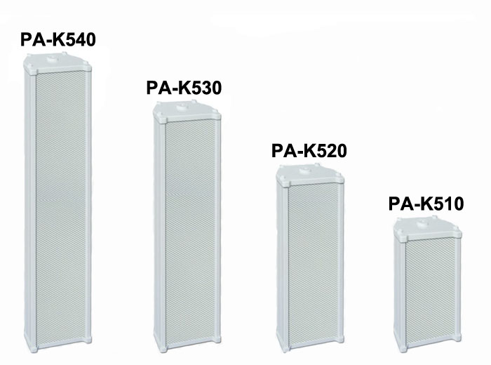 PA-K510/PA-K520/PA-K530/PA-K540 Outdoor Column Speaker
