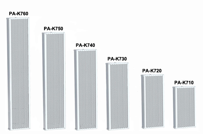 PA-K710/PA-K720/PA-K730/PA-K740/PA-K750/PA-K760 Outdoor Column Speaker