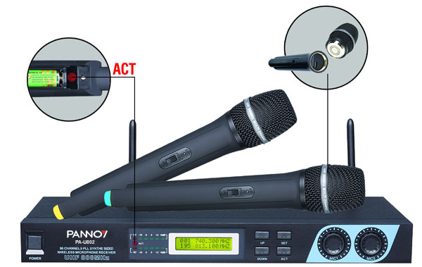PA-U802 UHF Wireless Microphone