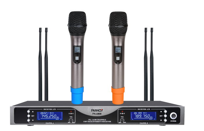PA-U808 True Diversity UHF Wireless Microphone