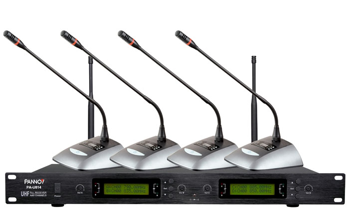 PA-U814 UHF Wireless Conference System 4-in-1