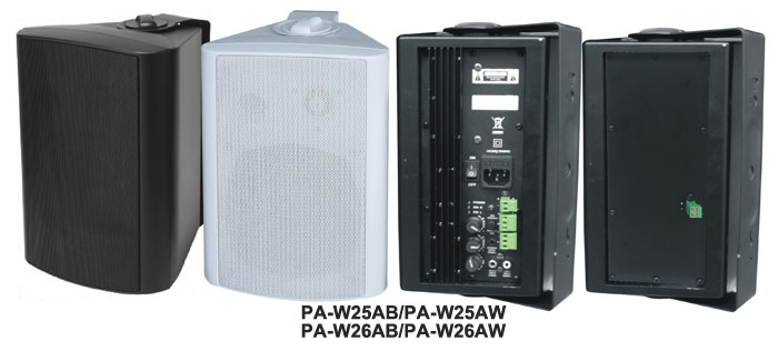 PA-W25AB/PA-W25AW/PA-W26AB/PA-W26AW Active Wall Mounted Speaker