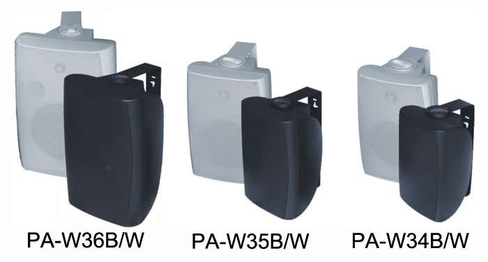PA-W34B/PA-W34W/PA-W35B/PA-W35W/PA-W36B/PA-W36W Wall Mounted Speaker