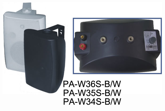 PA-W34SB/PA-W34SW/PA-W35SB/PA-W35SW/PA-W36SB/W36SW Wall Mounted Speaker